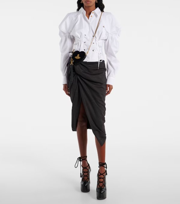 Heart 天鹅绒零钱包 带肩带