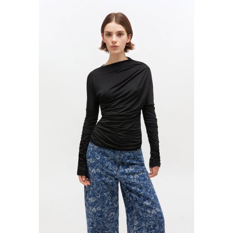 GanniBlack 皱褶上衣