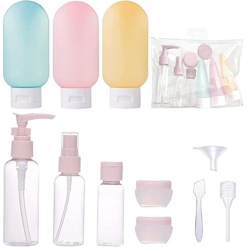 旅行分装瓶 12件装 硅胶防漏