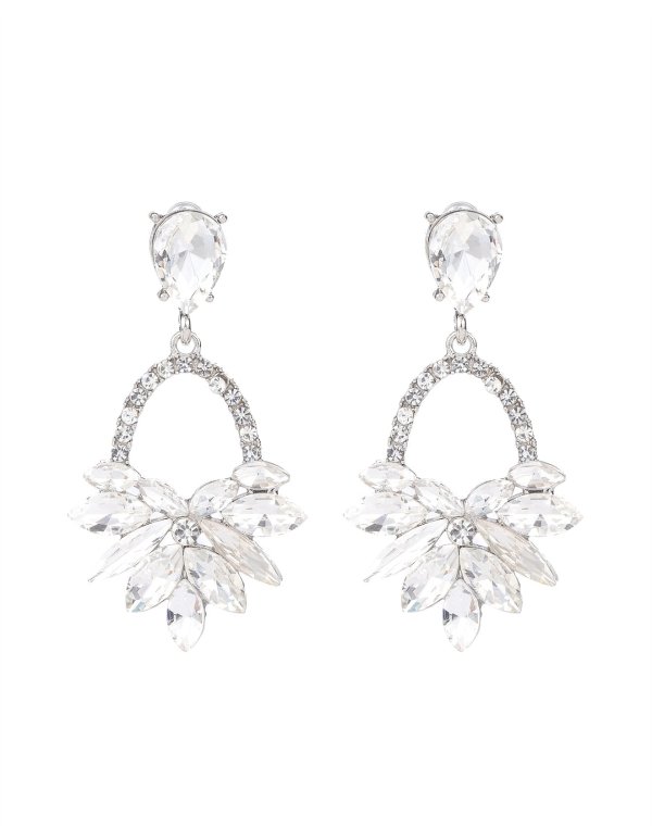 Teardrop 花环耳环 一对