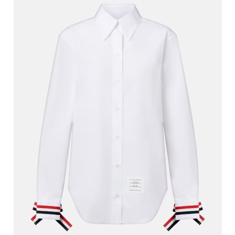 蝴蝶结纯棉衬衫