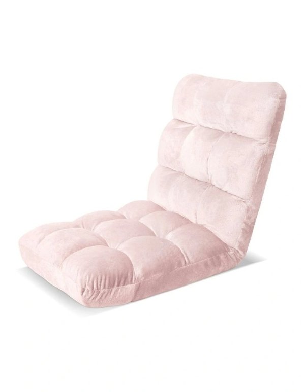 粉色法兰绒沙发床