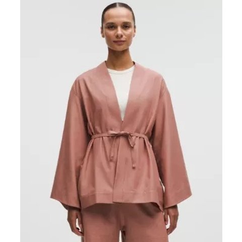 LuluLinen 打结外套