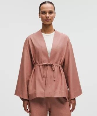 LuluLinen 打结外套