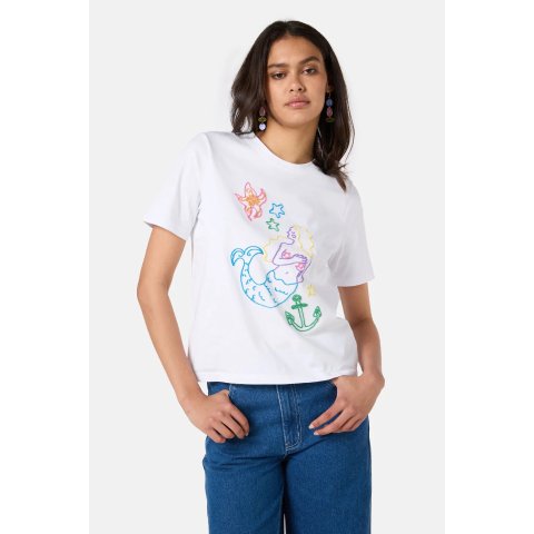 Sirena经典刺绣T恤