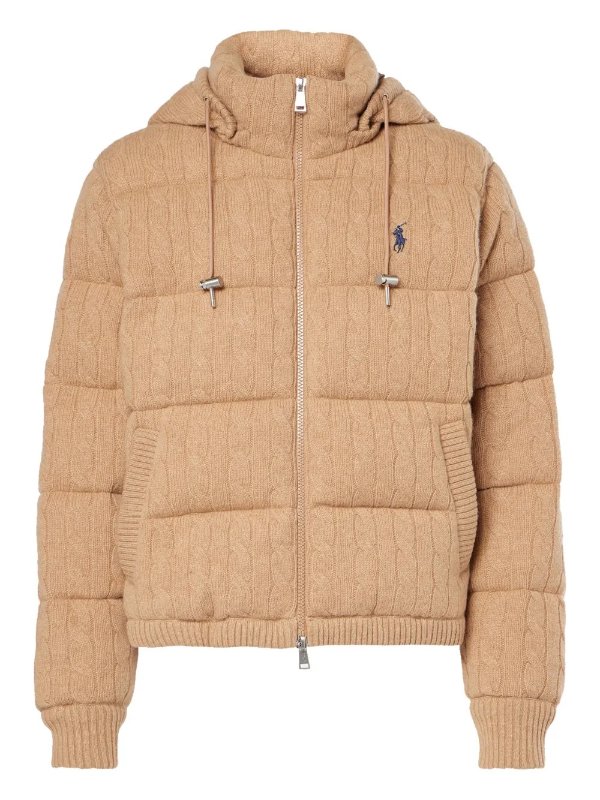 Cable-Knit 棉绗缝夹克