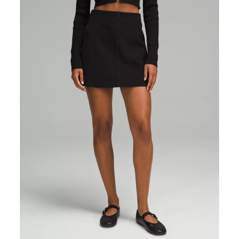 Ribbed-Knit 针织短裙