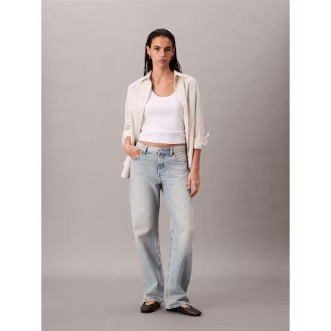 90s 直筒牛仔裤 女款