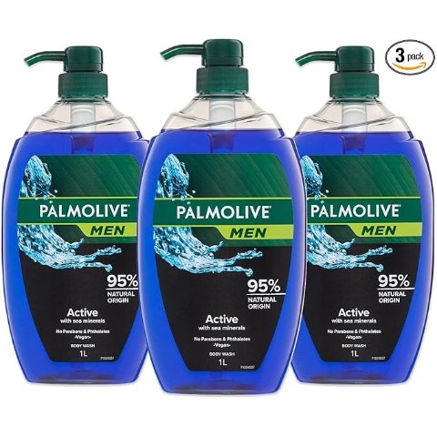 Palmolive 男士沐浴露 3 x 1L 海洋矿物