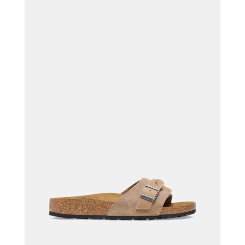 Oita 麂皮窄编织拖鞋