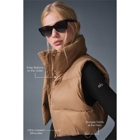 Gold Rush 短款羽绒马甲