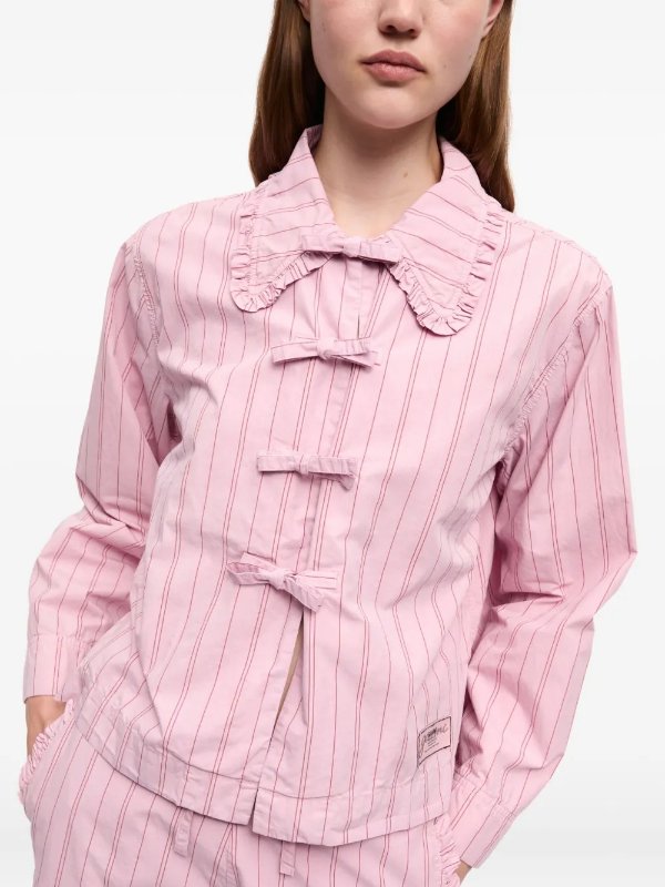 娃娃领蝴蝶结衬衫