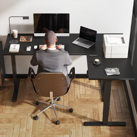 E2L L型 升降桌（不含桌面）