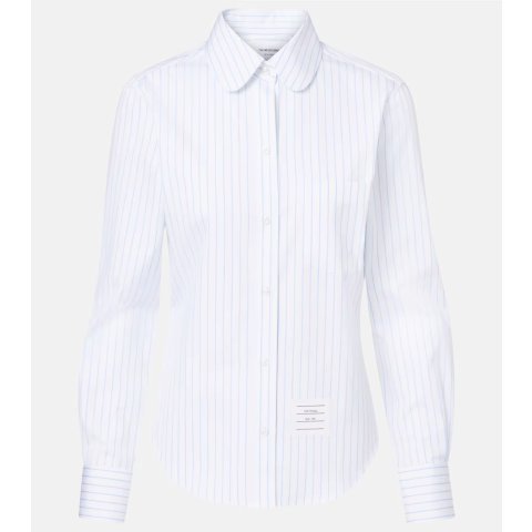 Pinstripe 棉衬衫 Poplin款