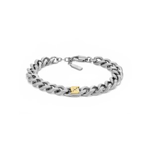 Emporio Armani Two-Tone 不锈钢链条手链