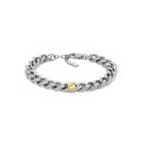 Two-Tone 不锈钢链条手链