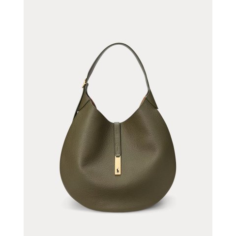 Polo ID 大号皮革单肩包