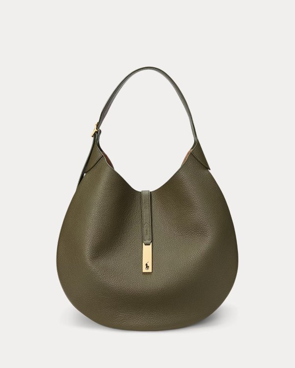 Polo ID 大号皮革单肩包