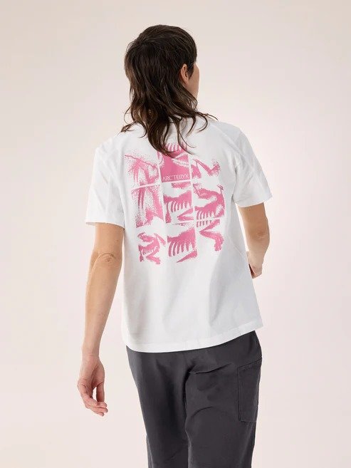 Kragg Bird Tile 女款短袖白色