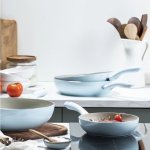 GreenPan巨折捡漏❗封面蓝色锅具套装$59(原$299)