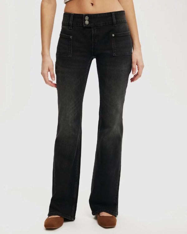 Bootcut 低腰牛仔裤