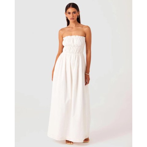 Ines 无肩带长裙