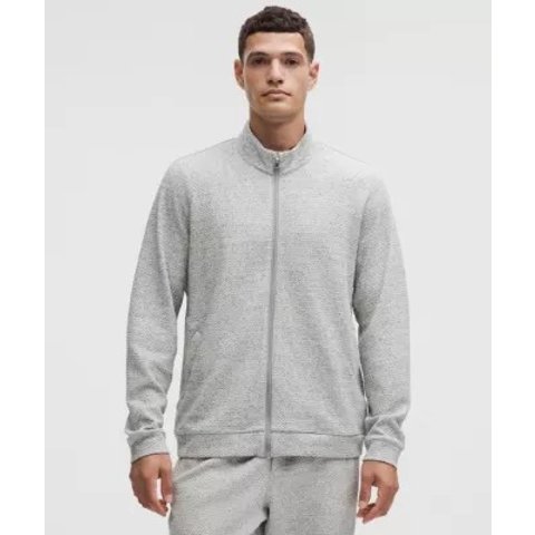 Textured 双面棉拉链外套