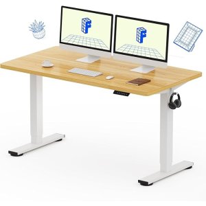 EN1升降桌 140cm 原木色