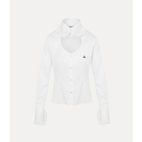 Toulouse 荷叶边镂空衬衫