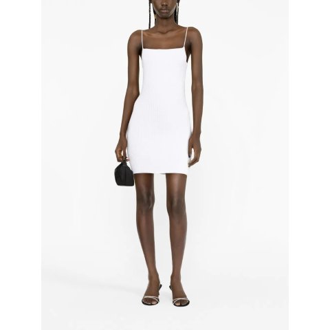 水晶装饰迷你连衣裙