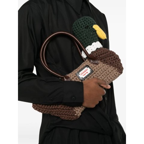 可爱编制小鸭子包