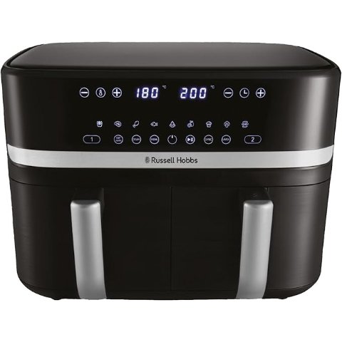 Russell Hobbs RHAF2768SIL 双篮空气炸锅 9L 银色