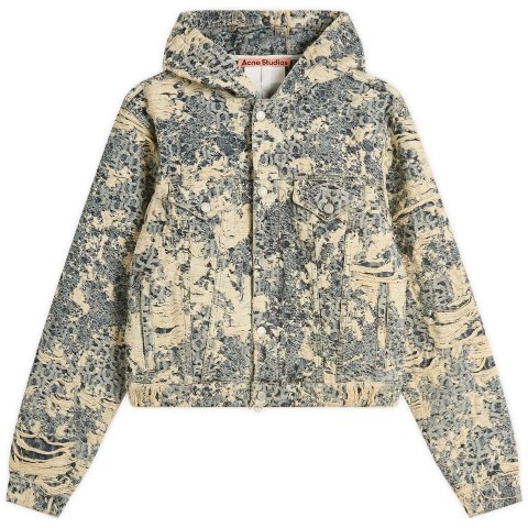 Acne Studios破洞连帽夹克 蓝色