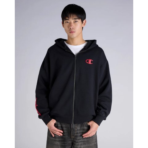 Puff Script 连帽拉链卫衣