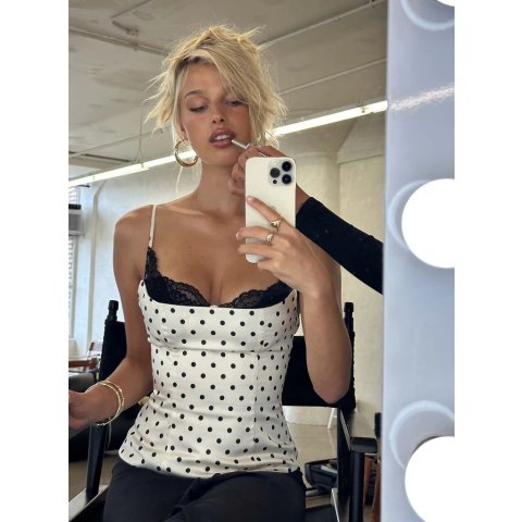 Princess PollyRenaissance 蕾丝束身上衣 白色