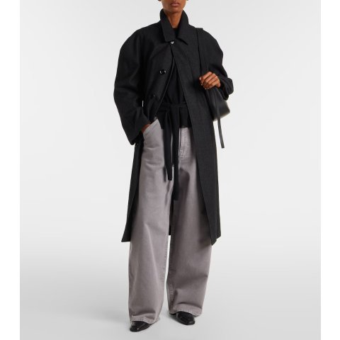 High-rise 宽腿牛仔裤