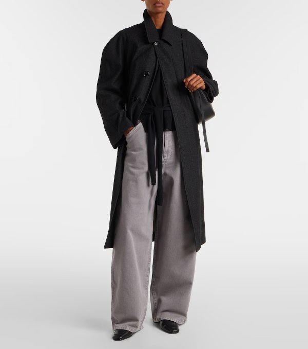 High-rise 宽腿牛仔裤