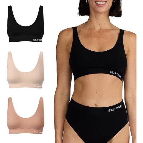 STEP ONE Smoothfit 女士无痕文胸 3件装