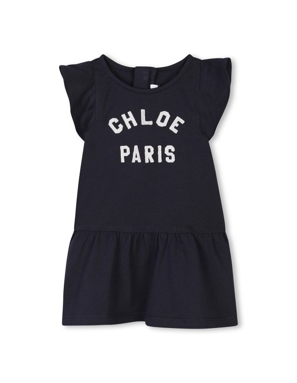 Fancy Flounce 短袖连衣裙 藏青色