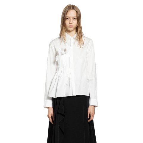 不规则白色衬衫