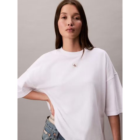 Woven 宽松标志T恤