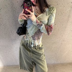 超绝阔腿牛仔裤$158