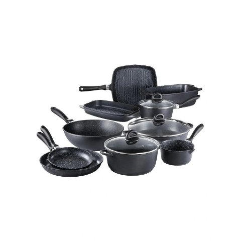 Baccarat STONE 灰色炒锅10件套