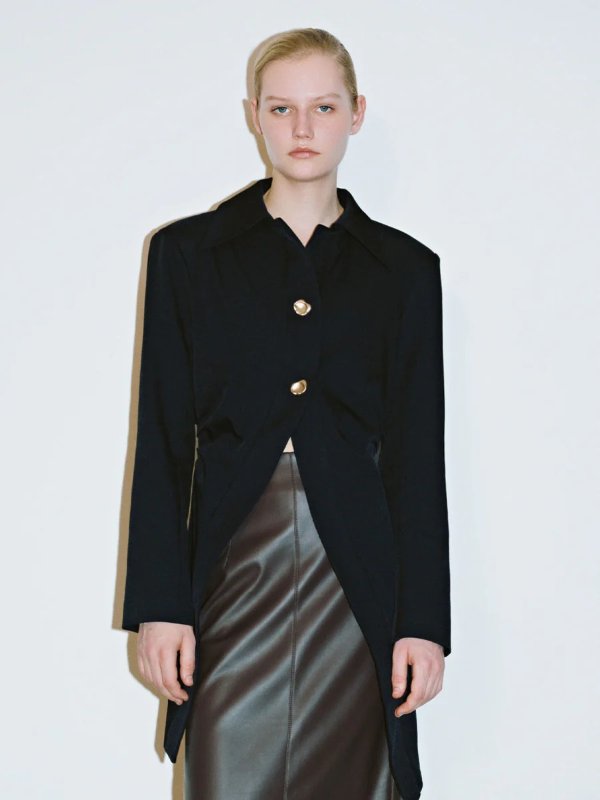 Skater 金属纽扣翻领夹克