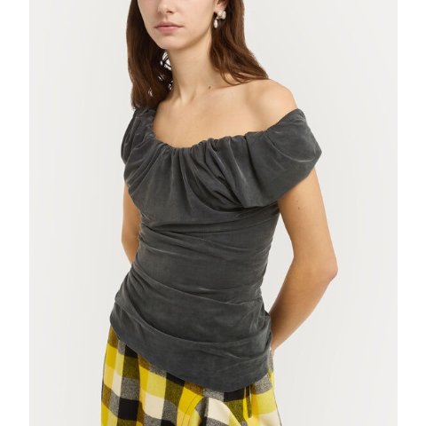 Vivienne Westwood褶皱露肩上衣