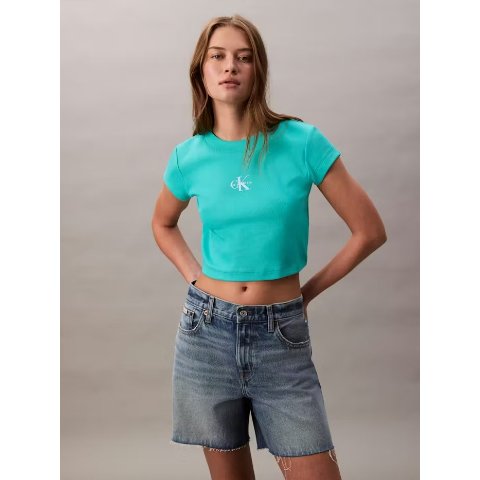 Monogram 罗纹短袖T恤