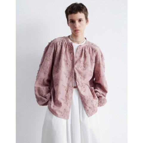 Voluminous 花卉装饰衬衫