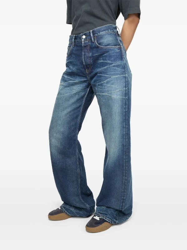 阔腿牛仔裤 蓝色