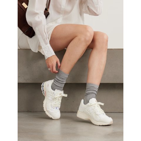 2002R 皮革麂皮运动鞋