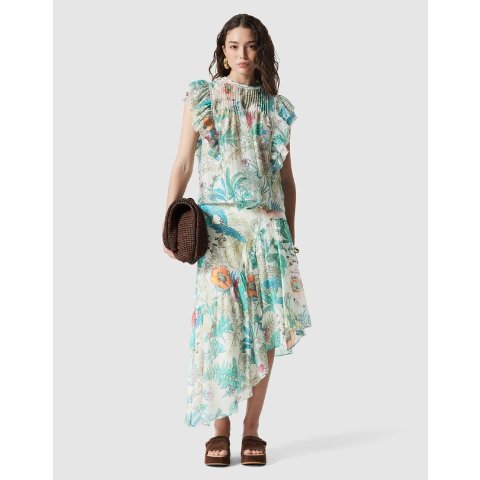 Ruffled 短款荷叶边上衣